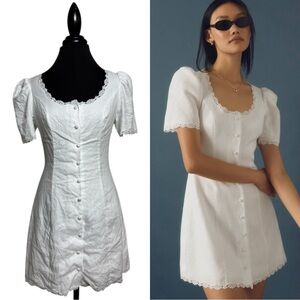 Reformation Annabella Linen Dress